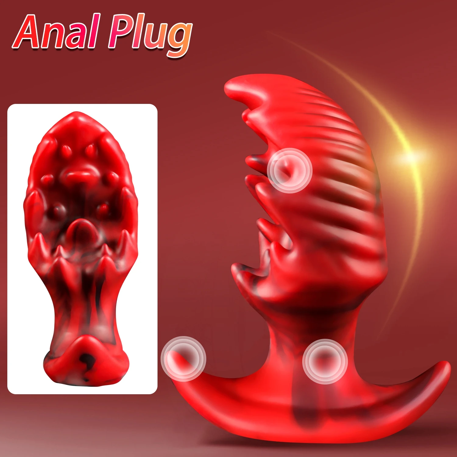 Large Butt Plug Dildos Huge Anal Plug Soft Penis Male Prostate Massage Orgasm Ass Dilator Pull Ring Adult Sex Toy For Man Erotic