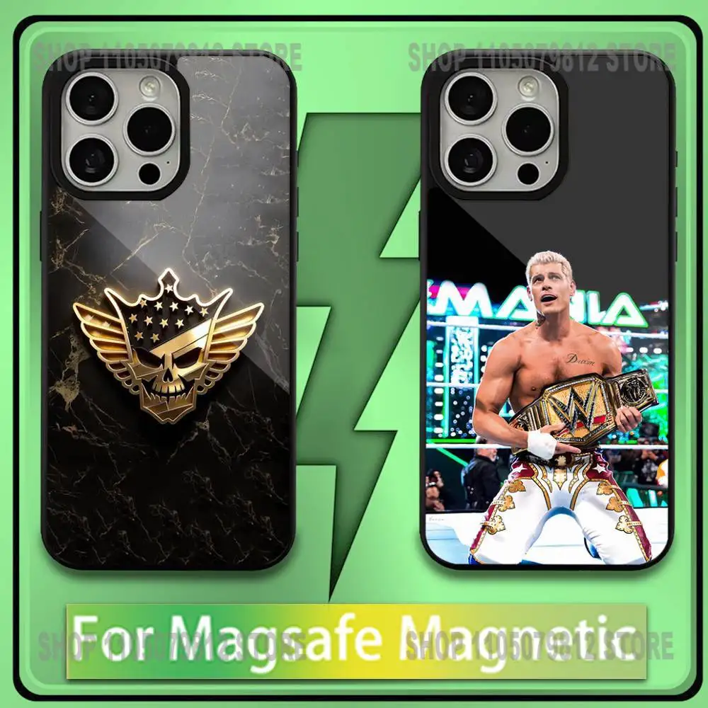 

C-Cody Rhodes Phone Case For iPhone17,16,15,14,13,12,11,Plus,Pro,Max,Mini Soft Magesafe Magnetic Wireless Charge