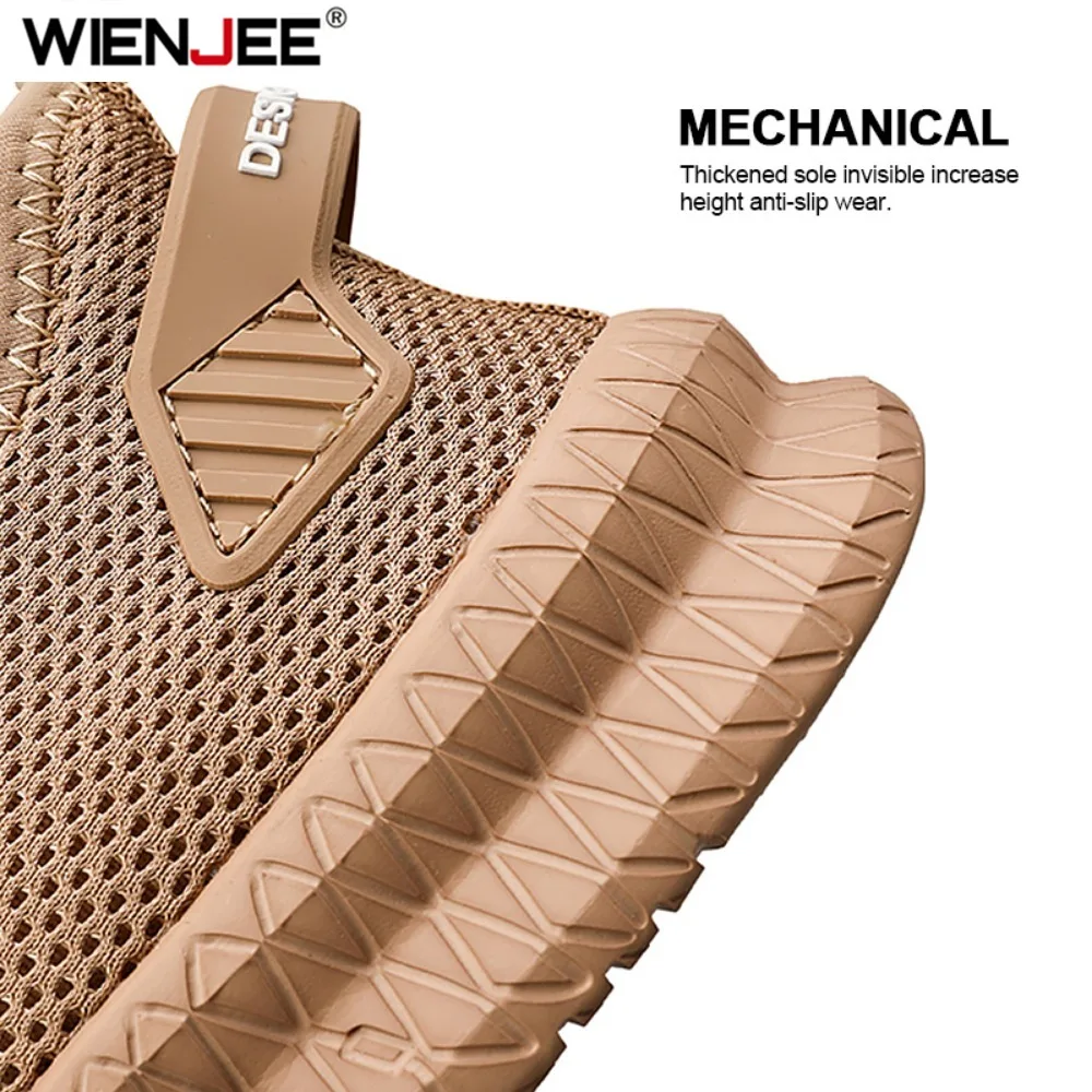 Men's Non-Slip Casual Sneakers Breathable Outdoor Jogging Training Hiking Sports Running Outdoor Weave Knit Lace Up Shoes image 5
