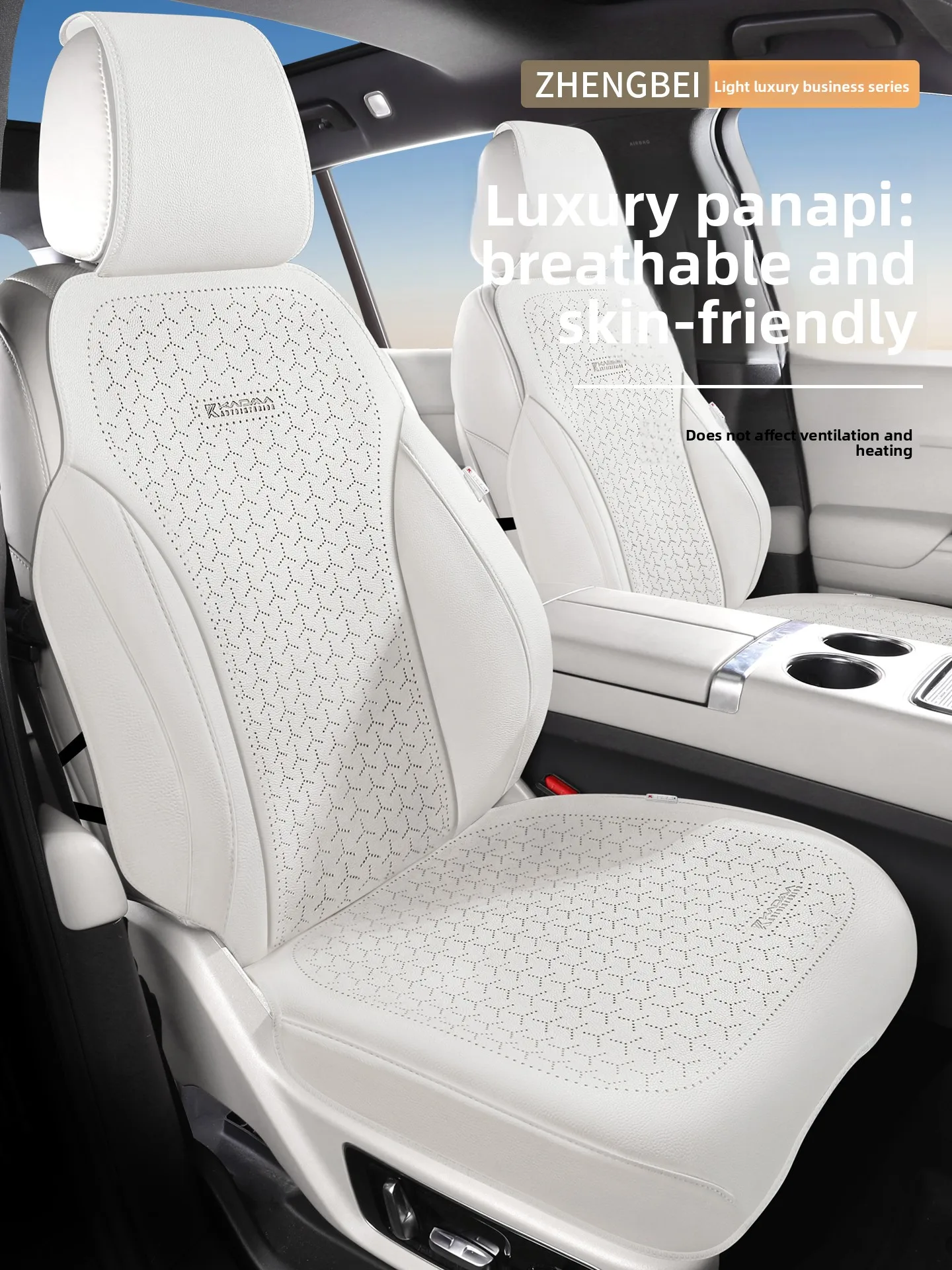 High Quality Nappa Leather Universal Car Seat Full Cover Luxury SUV Sedan Protection Perforated Leather Car Seat Full Cover