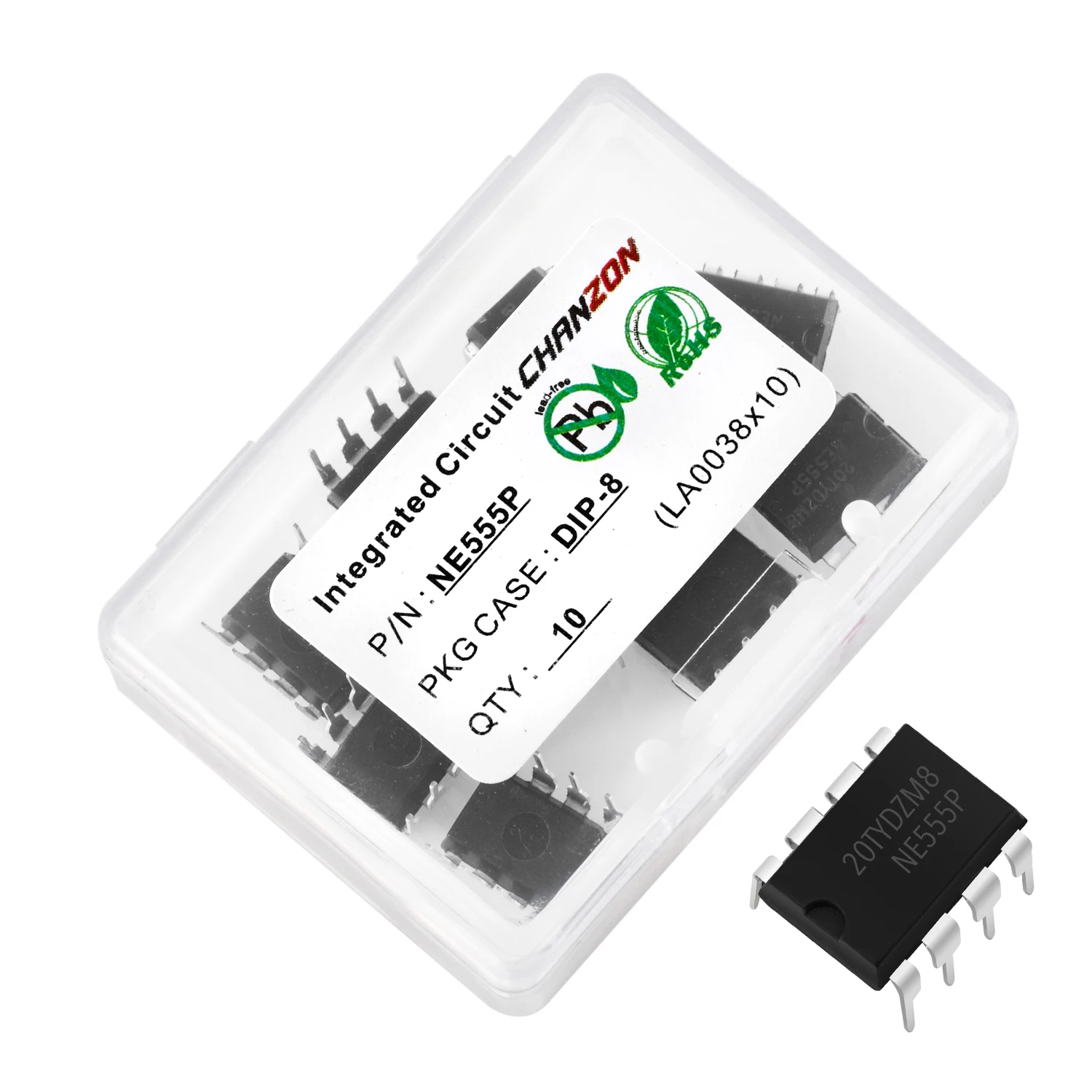 10PCS NE555 NE555P NE555N 555 Timers DIP8 SOP8 SOP DIP Sockets Integrated Circuit Semiconductor New Original IC Chip In Stock