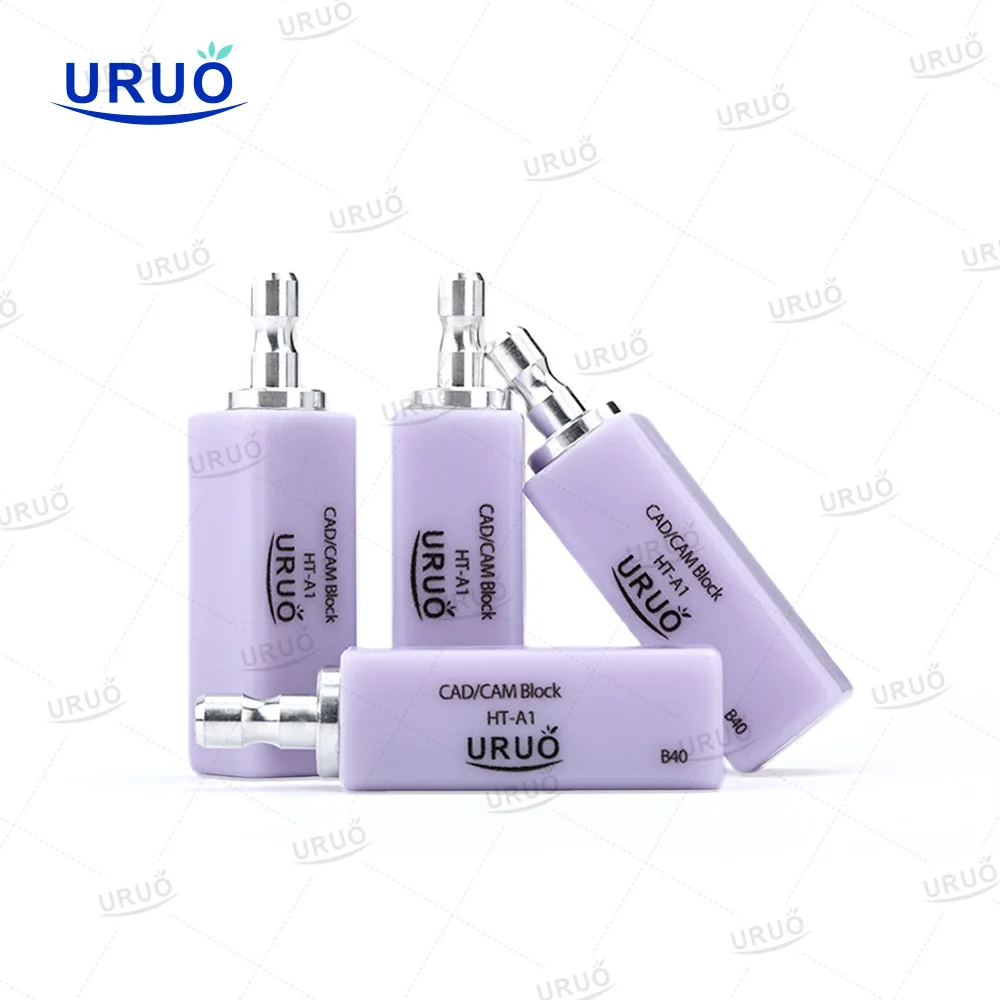 8pcs B40 Dental Lithium Disilicate Glass Ceramics Blocks for CAD CAM Sirona Cerec HT/LT/MT Glass Ceramic Veneer Materials