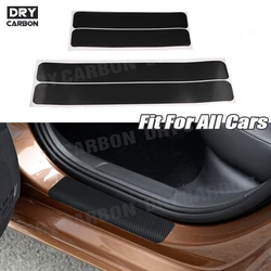 Carbon Fiber Car Sticker DIY Paste Protector Strip Auto Door Sill Side Mirror Anti Scratch Tape Waterproof Protection Film