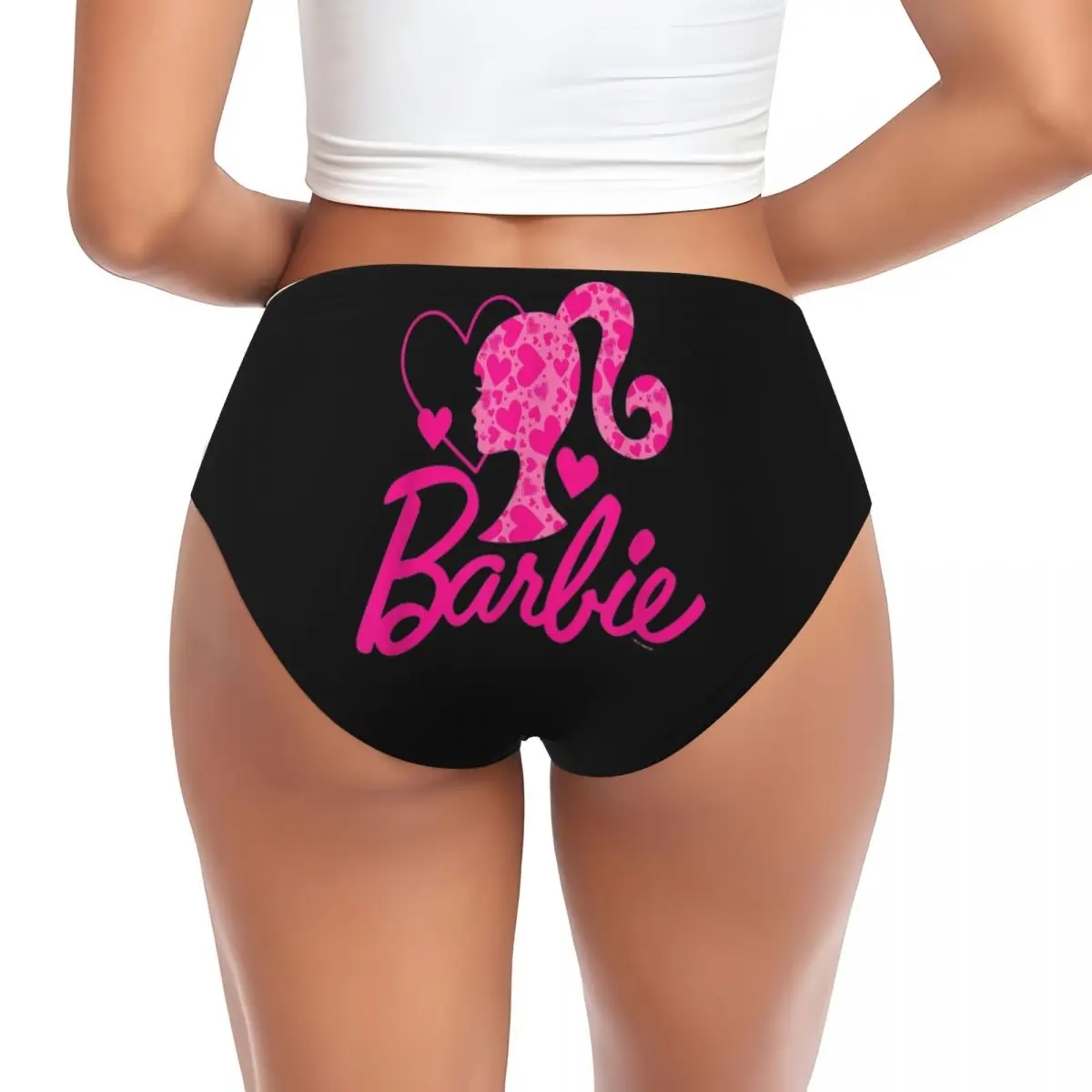 Kawaii Barbie Women Underwear Brief Full Coverage No Show Ladies Panties