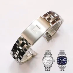 Pulsera de reloj para TISSOT 1853 PRC200 T17 T461 T055 T014, correa de cierre plegable, cadena de reloj de acero inoxidable de 19mm y 20mm para hombre