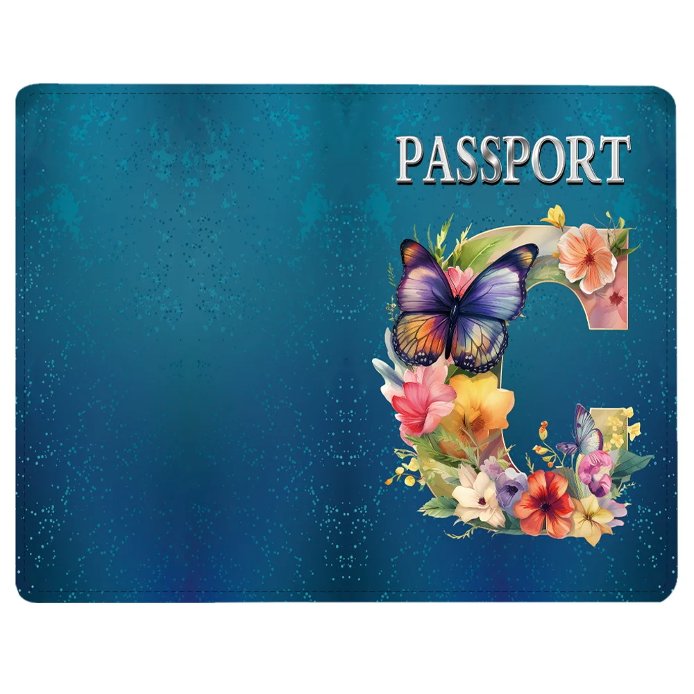 Porte-passeport en cuir, portefeuille de voyage, couverture de passeport, cartes, étui d'évaluation de document, lettre d'astronome, motif de nom