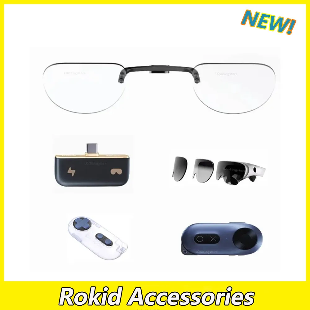 Rokid Accessories Hub Charging Adapter Glasses Shade Chain Anti-Slip Strap Lens Inserts for Rokid Air Rokid MAX AR Smartglasses