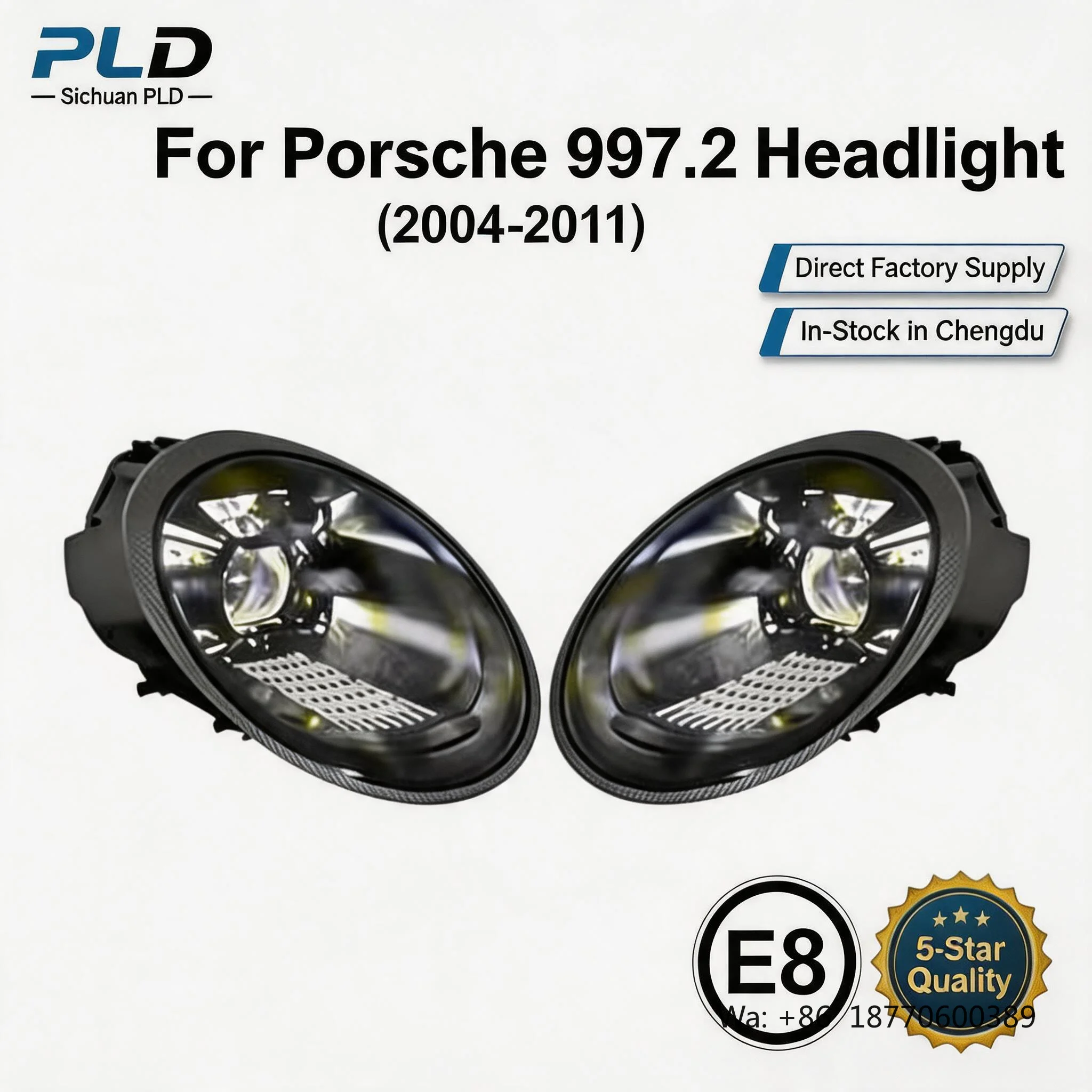 

Advanced for Porsche 911 970 Headlight porsche 911 carrera 992.1 Style Crystal Clear Lens OE Standard Front Lighting Device
