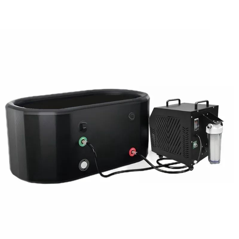 large black ice bath machine optional water chiller portable Inflatable Tub Recovery barrel Cold Plunge