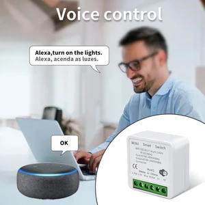 Tuya WiFi RF 433MHz Sakelar Dinding Tombol Tekan Sakelar Lampu Pintar Rumah Pintar Nirkabel Melalui Alexa Google Home Alice Aplikasi Kehidupan Cerdas 10 sakelar wifi geng 5 penjualan terbaik - №