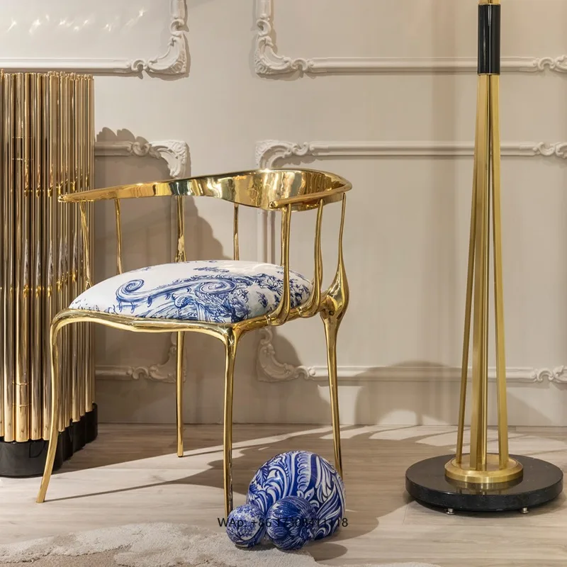 Modern Dining Room Chair Metal Dining Room Velvet Seat Chair