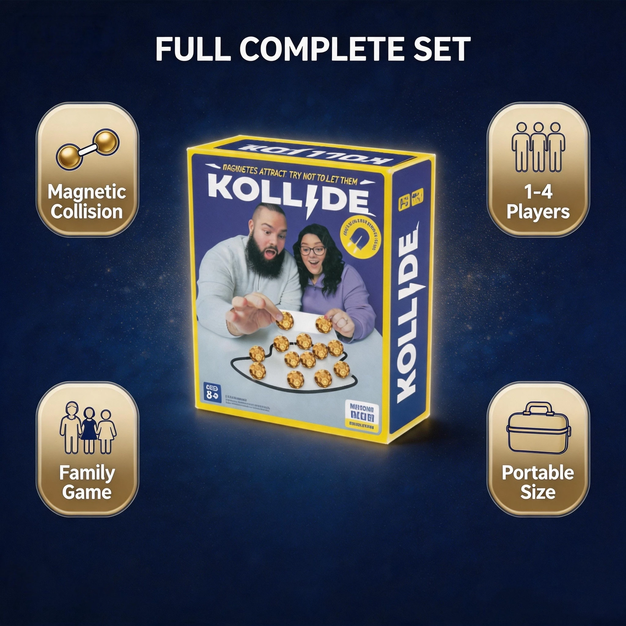 Golden Spherical Magnetic Effe - Board Game Multiplayer review and price