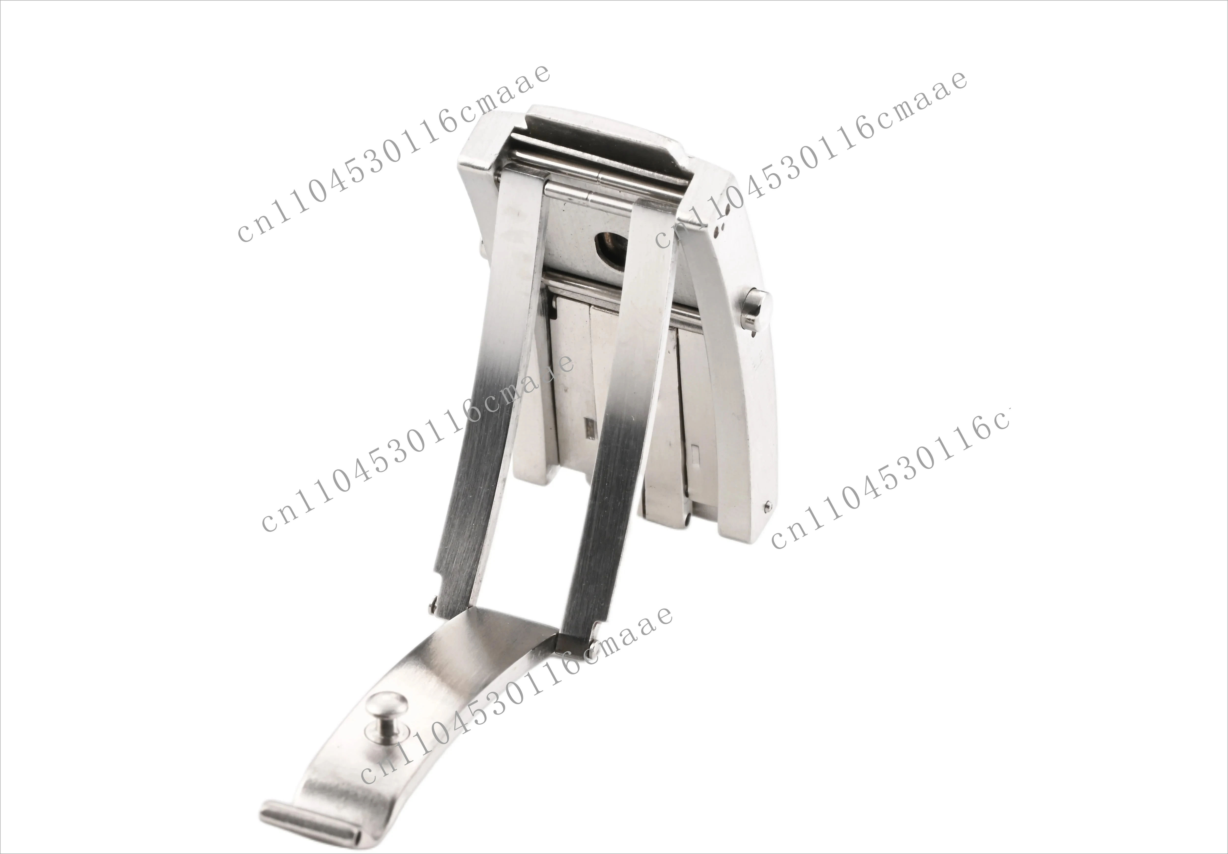 Double Push Folding Buckle Solid Steel Strap Buckle 18 20mm