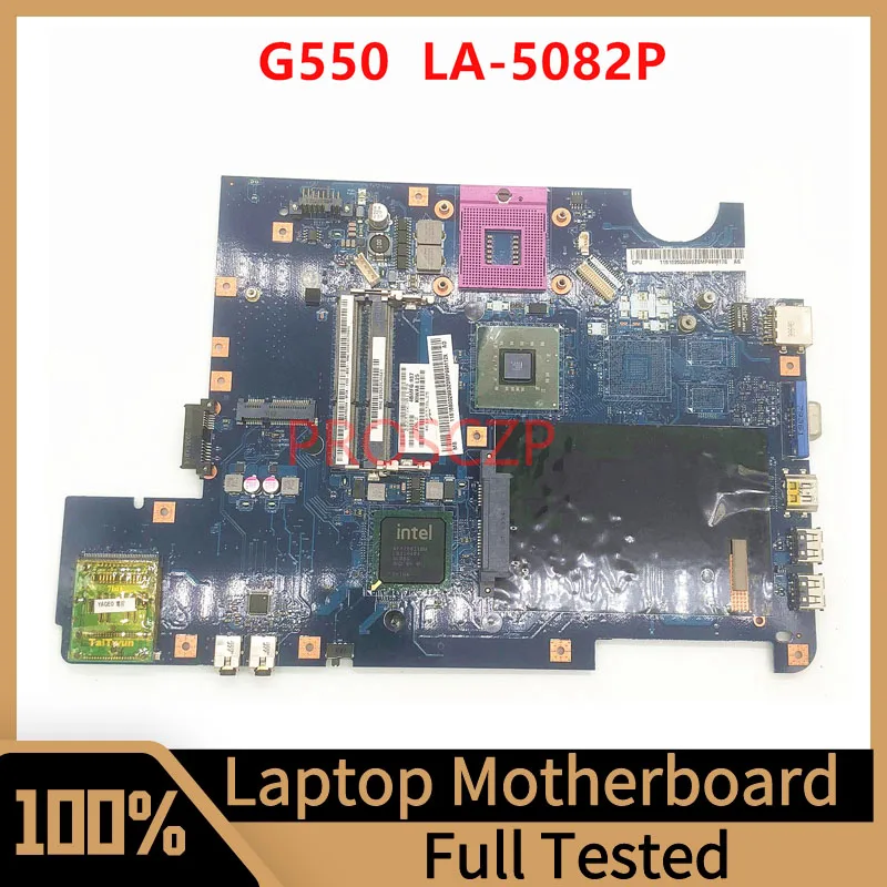 

KIWA7 LA-5082P Mainboard For LENOVO G550 Laptop Motherboard With SLB94 GM45 DDR3 100% Fully Tested Working Well