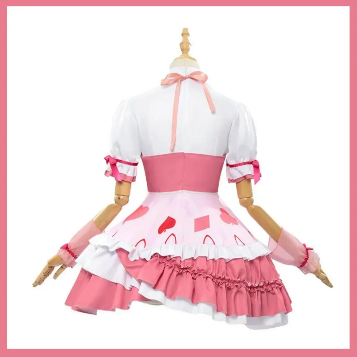 Anime Shugo Chara Hinamori Amu Costume Cosplay Parrucca Abito da principessa rosa Gonna Lolita Donna Carino Kawaii Abito natalizio di Halloween