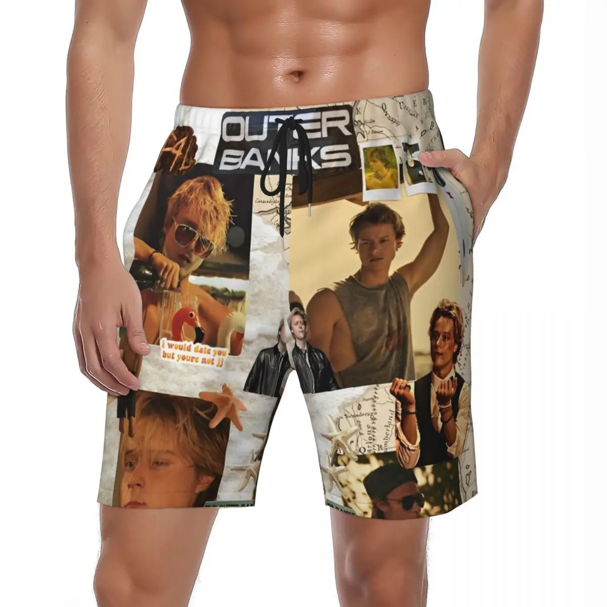 

Jj Maybank спортивные шорты летние Rudy Pankow фотоколлаж повседневные пляжные шорты мужские спортивные дышащие плавки для фитнеса