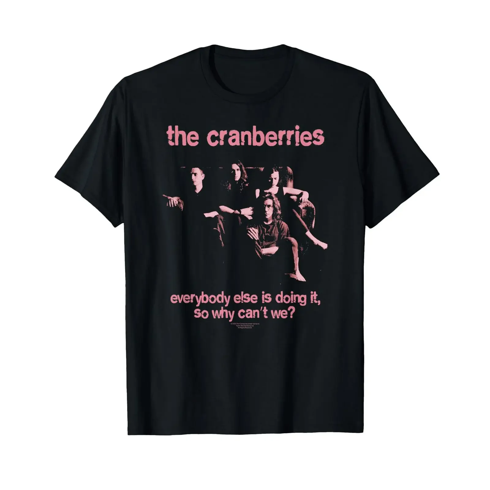 The Cranberries Everybody Else is Doing It Pink Vintage Band T Shirt vintage Washed Breathable Casual Top For Everyday Wear