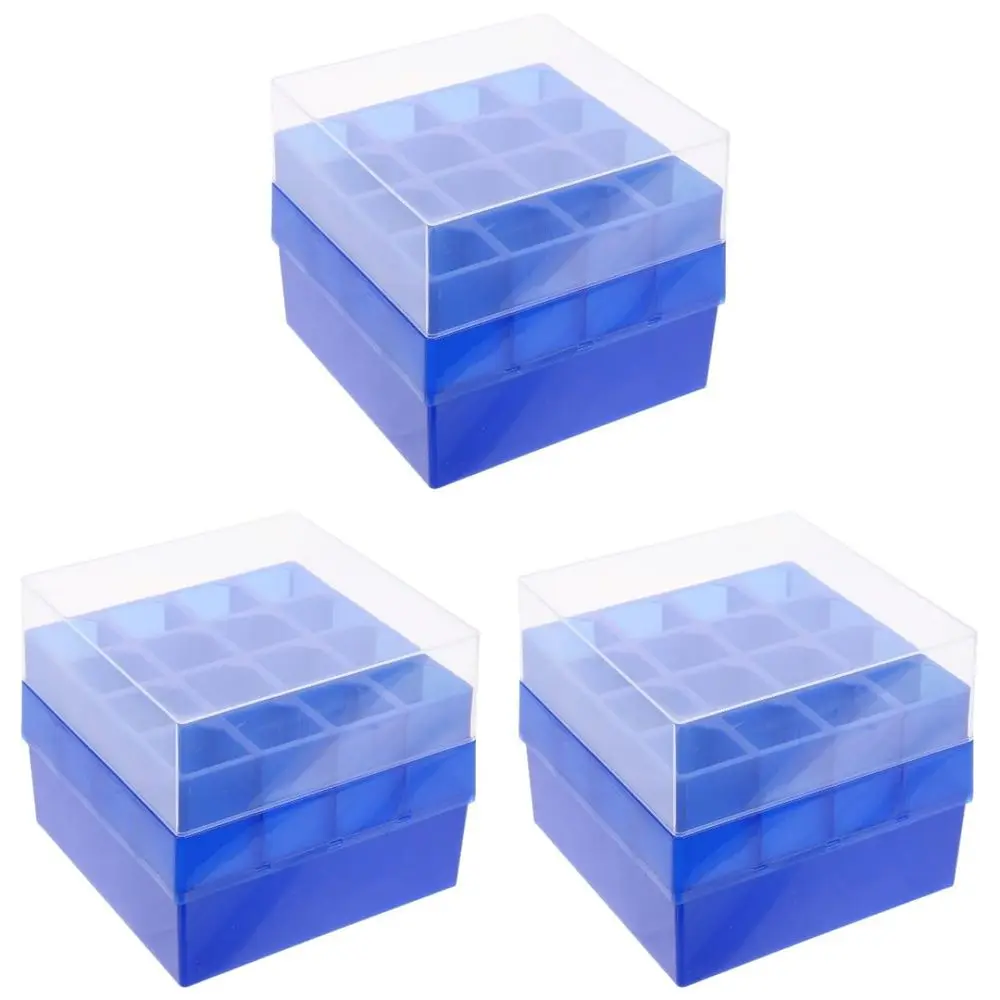 

3-Pack 50Ml Tube reezer Storage Boxes Double-Sided Plastic Test Tube Rack Organizer or Laboraand Scientiic Use