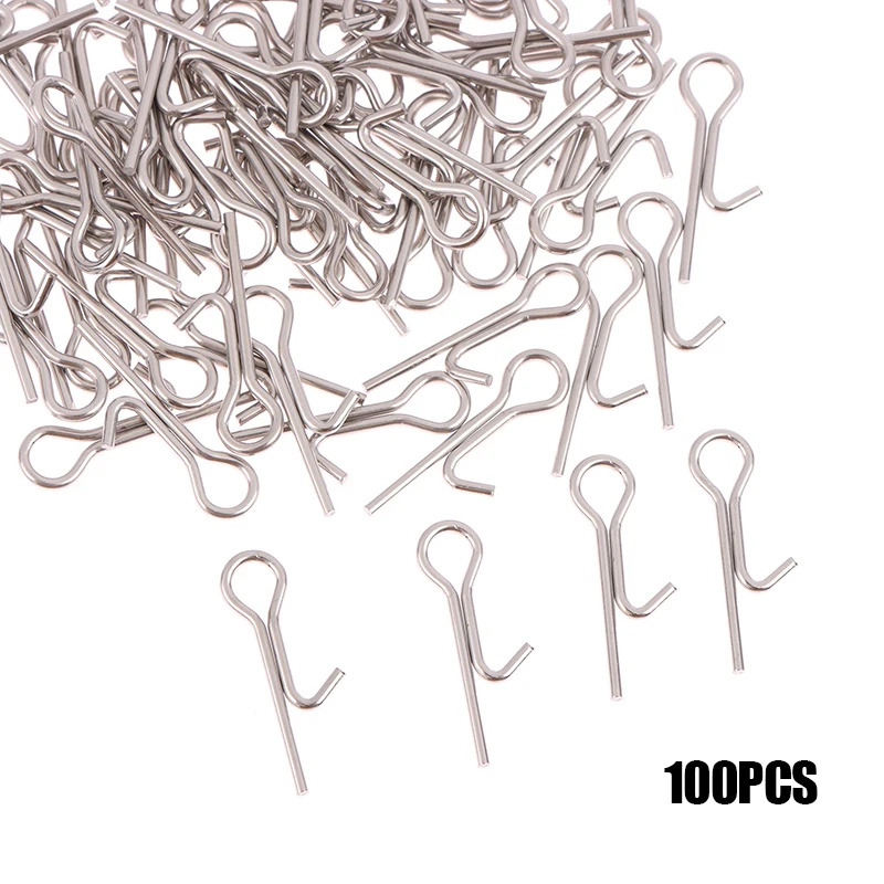 100Pcs Fishing Bait Stinger Spike Hook Soft Lure Bait Fixed Connecting Pins Needle Swivel Carp Fishing Tackle Accessories