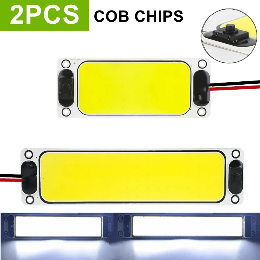 2PCS/Pack LED Car with Switch Reading Night Light 12-90V Interior Light Ceiling Lamp with On Off for Van Lorry Truck Camper Boat