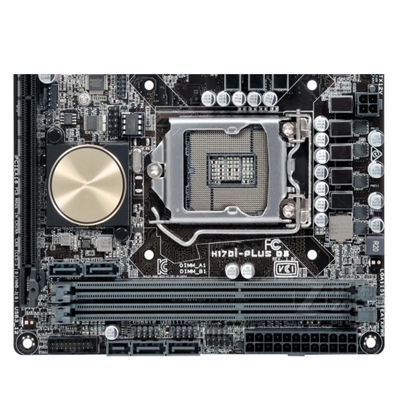 Placa-mãe usada para h170i-plus d3, lga 1151, ddr3 32gb, para desktop Intel h170, m.2 nvme sata iii, usb 3.0