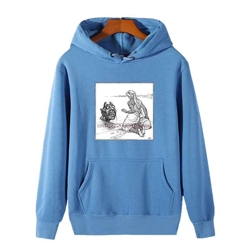 الملك قرمزي الجرافيك قمصان سويت شيرت بقلنسوة المريخ فولتا جديد في بلوزات الشتاء البلوفرات سترة سميكة هوديي ملابس رياضية للرجال