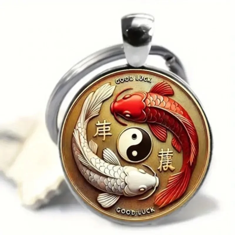 

ebayAliExpress Jewelry Yin-Yang Tai Chi Pattern Time Gemstone Pendant Necklace Cross-border supply direct from manufacturerw