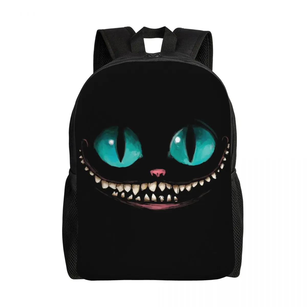 Custom Mad CAT Backpack for Men Women Water Resistant College School Cheshire Bag Printing Bookbags