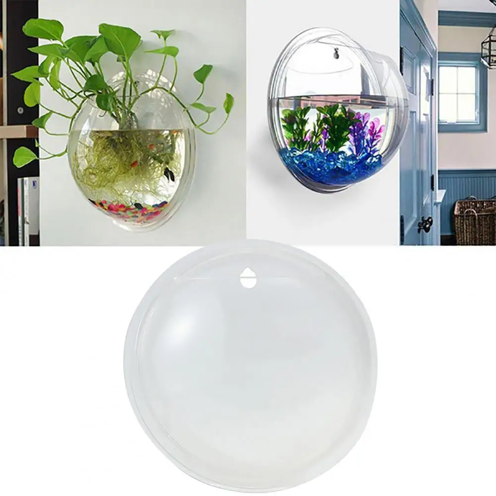 Fish Acrylic Tank for Betta Decor Fish Bowl Plexiglass Wall Hanging fish Pet Products Wall Mount fish home