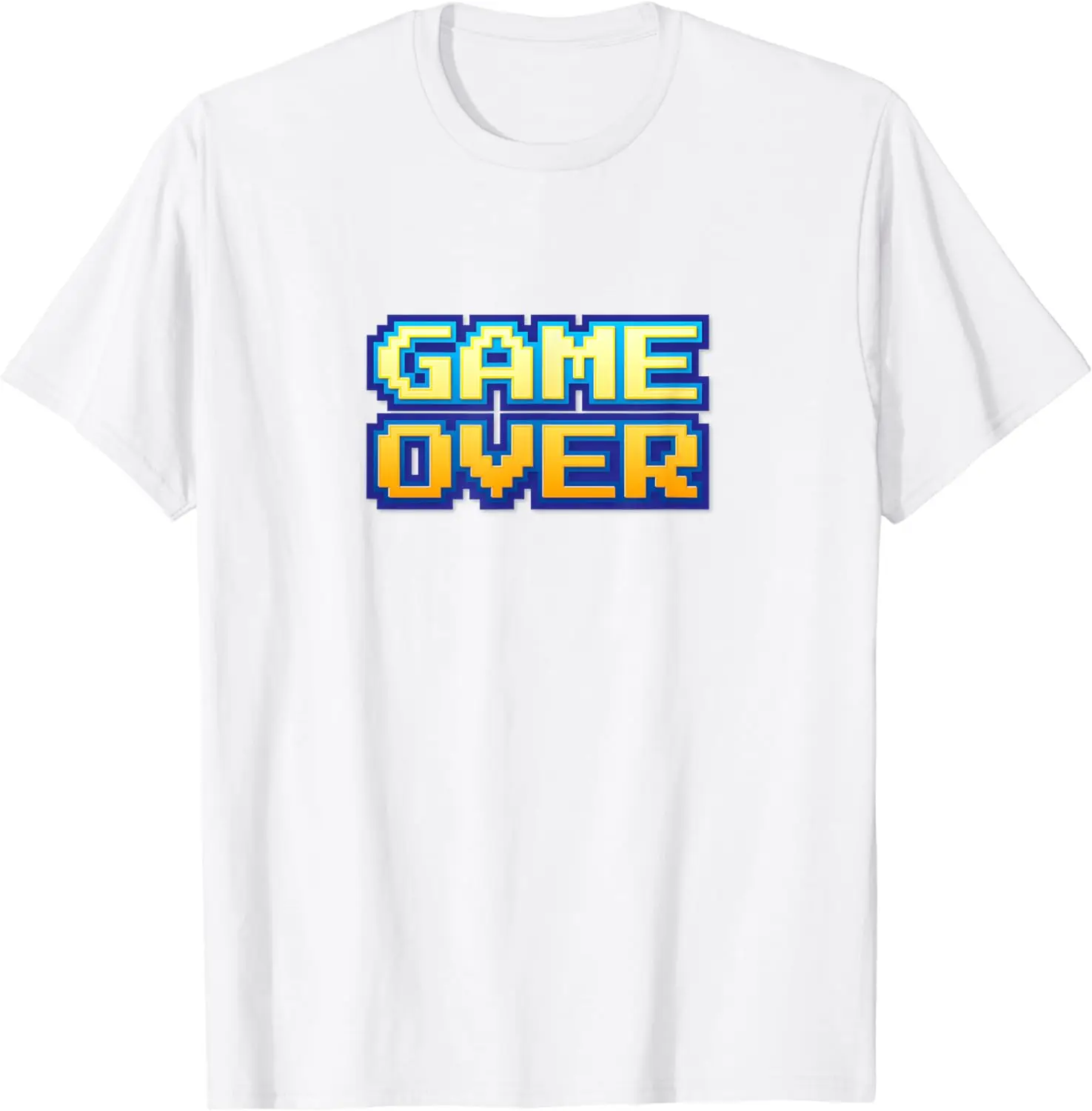 Game Over Vintage Retro Video Game Arcade 80s 90s T-Shirt  Vintage Clothes Tops Shirts for Men  Graphic T Shirts Ropa Hombre