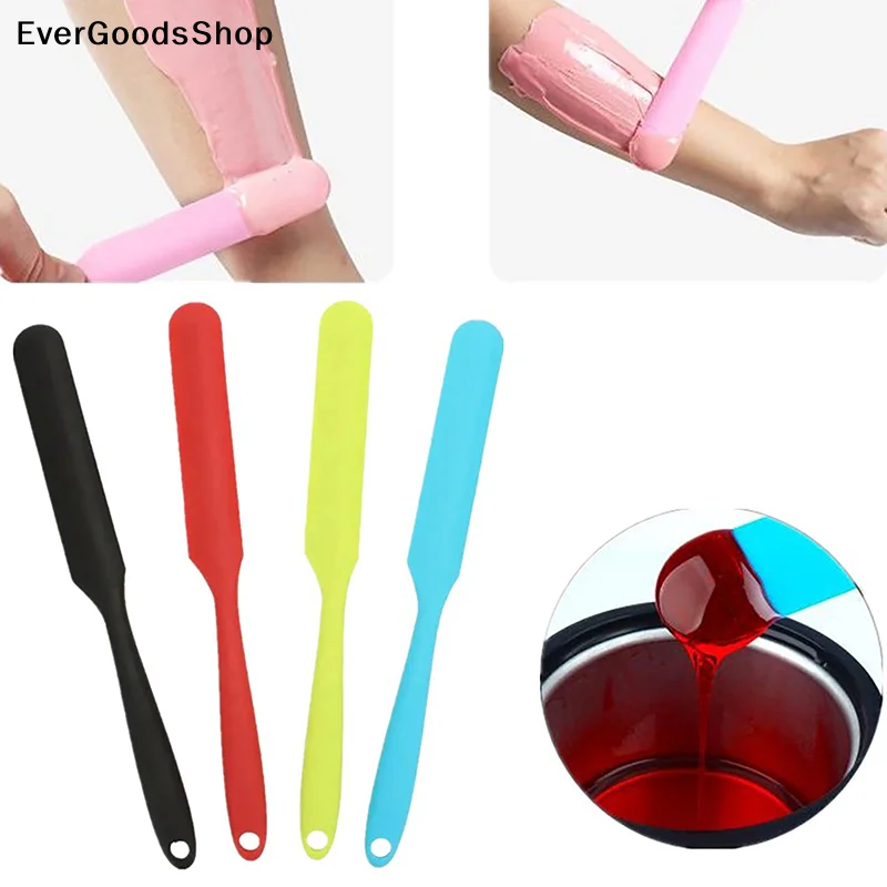 

New Silicone Cosmetic Waxing Spatulas Non-stick Hair Removal Sticks Body Wax Applicator Scraper Wax Applicator Sticks