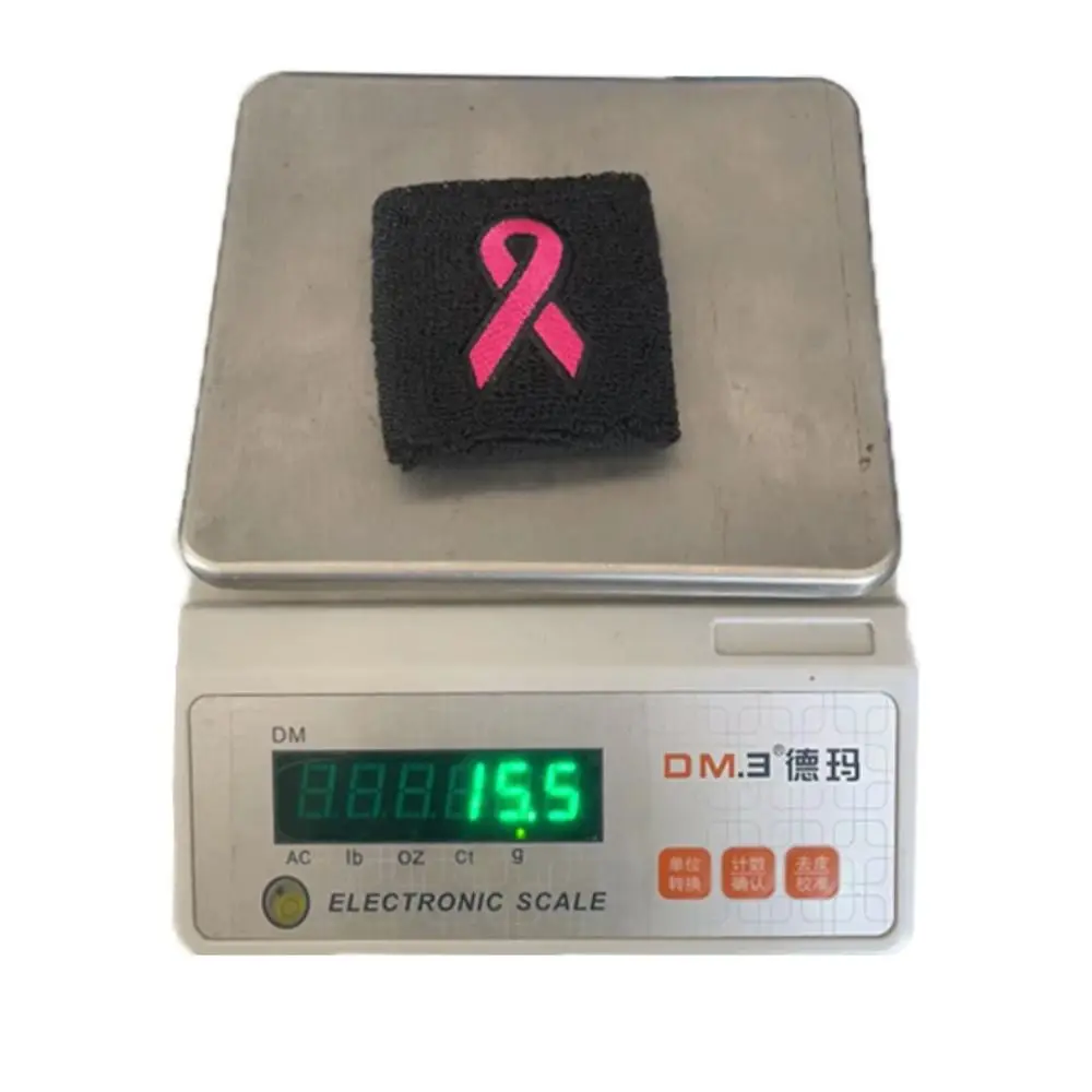 吸収性スポーツリストバンド子供のためのストレッチ弾性女性の手首汗バンドピンク手首サポート手首サポート