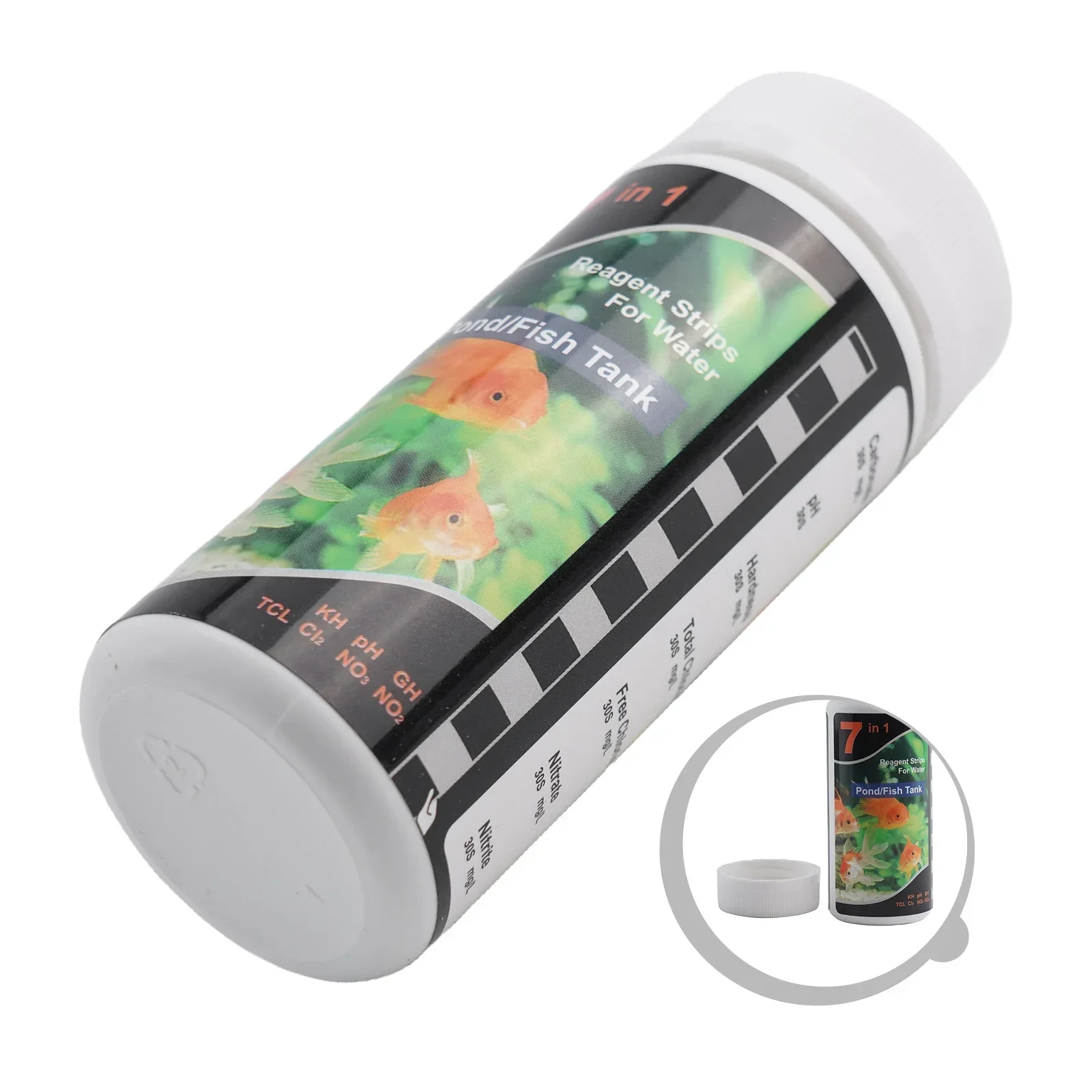 معلمات متعددة شرائط اختبار المياه عدة أحواض السمك المنتجعات الصحية مياه الشرب PH اختبار خزان الأسماك بركة حوض السمك الاستوائية