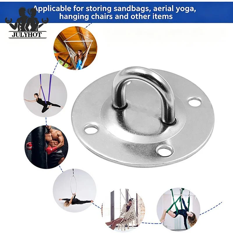 Stainless Steel Suspension Bracket Hammock Mount Ceiling Hook Yoga Accessories Anchor Hanger For Gym Training