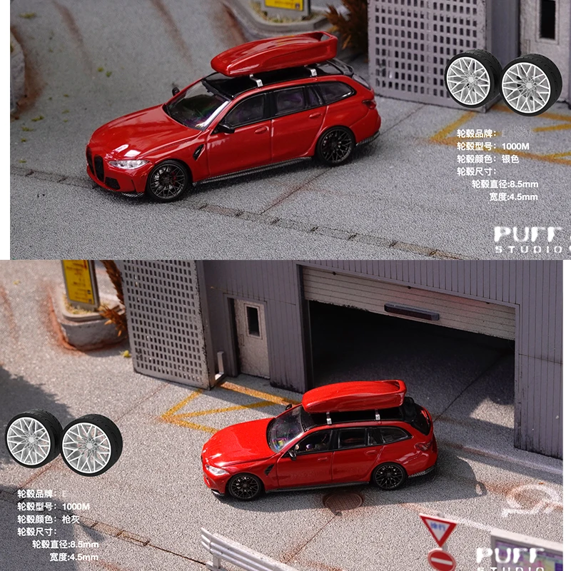 PuffStudio_1/64 مقياس محور العجلة-8.5/8.8 مللي متر المكونات في المحور مناسبة لملحقات تعديل نموذج السيارة 1/64