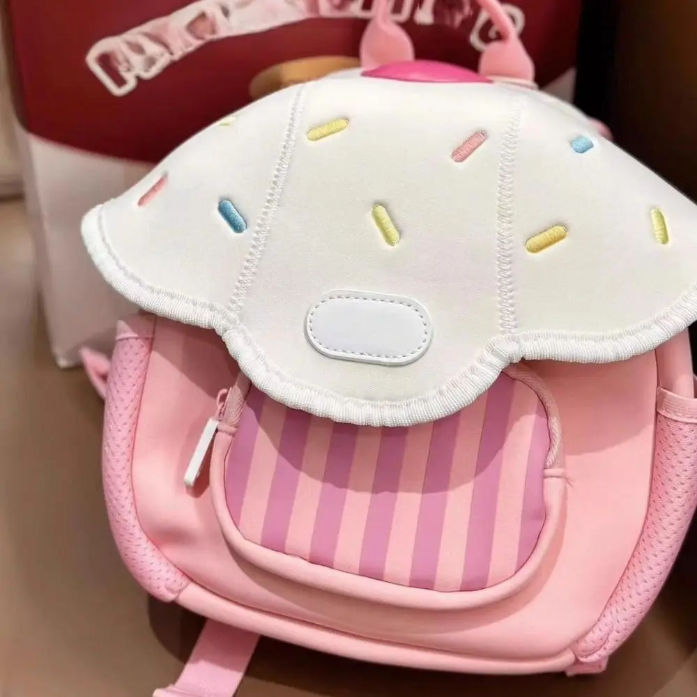 Double Shoulder Mushroom Children Backpack Adjustable Cartoon Kindergarten Backpack Cute Mini Children School Bag Kindergarten