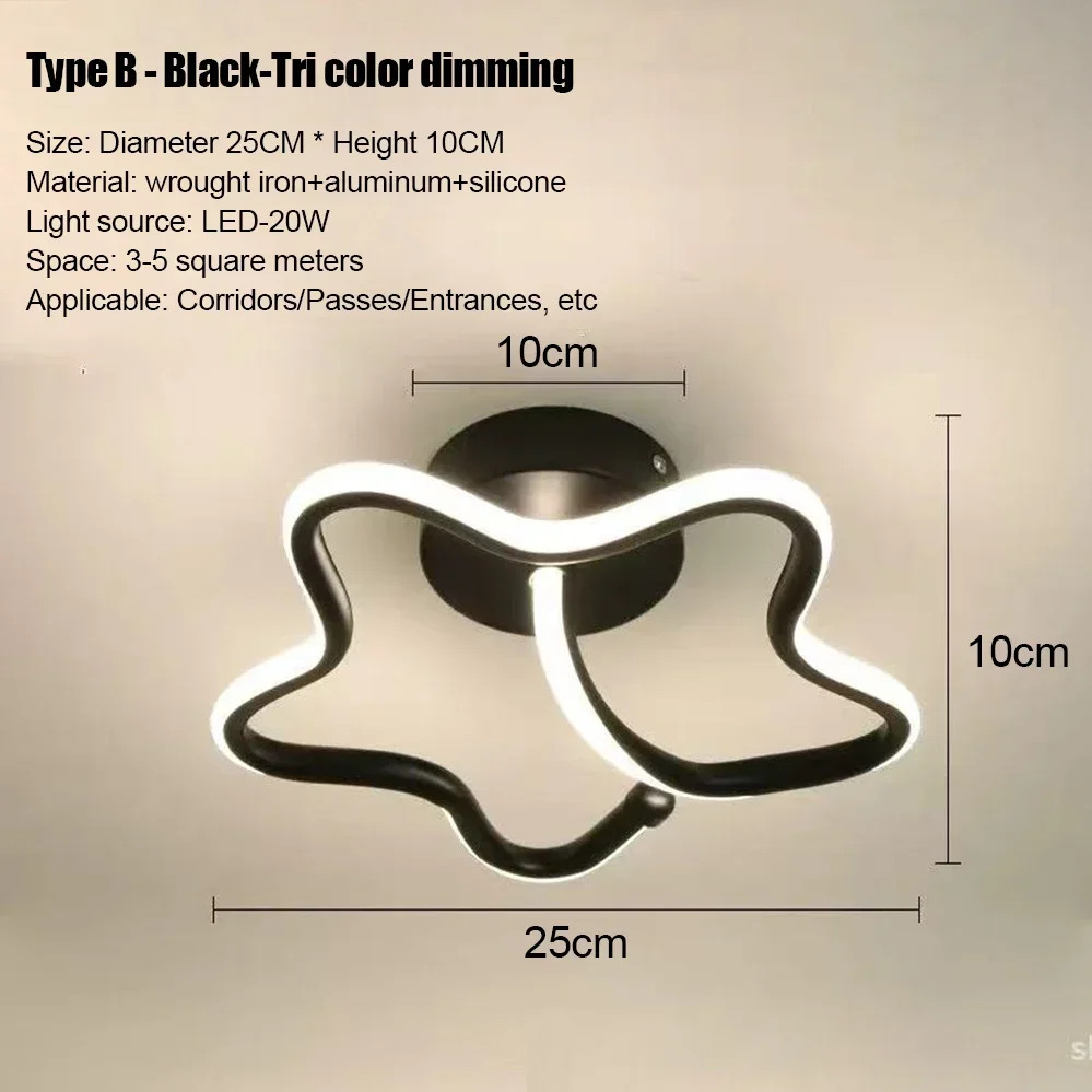 LED-strip gangpad plafondverlichting moderne minimalistische woonkamerlampen voor balkon entree trap woondecoratie meerdere vormen - afbeelding 1