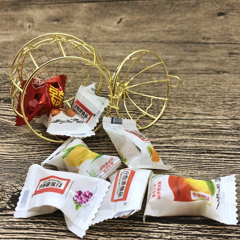 Mini Metal Gold Vintage Bird Cage Candy Boxes Baby Shower Favor Gift Box Party Festival Supplies Hollow Decor