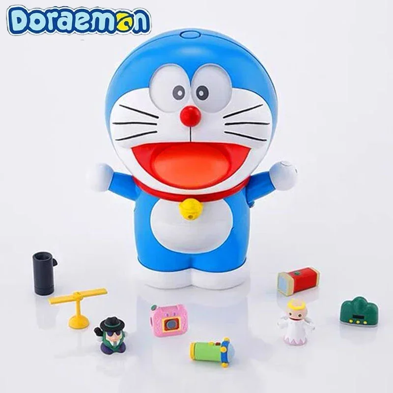 Cartoon Anime Doraemon Variety Toy 6 Change Props Treasure Chest  Jingle Cat Face-Changing Doraemon Children Girl Boy Cute Gift