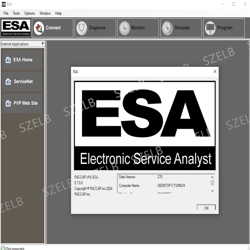 PACCAR ESA Electronic Service Analyst 5.7 The Highest Levels+SW Flash Files 02.2024 With Internal And External Tab Enabled