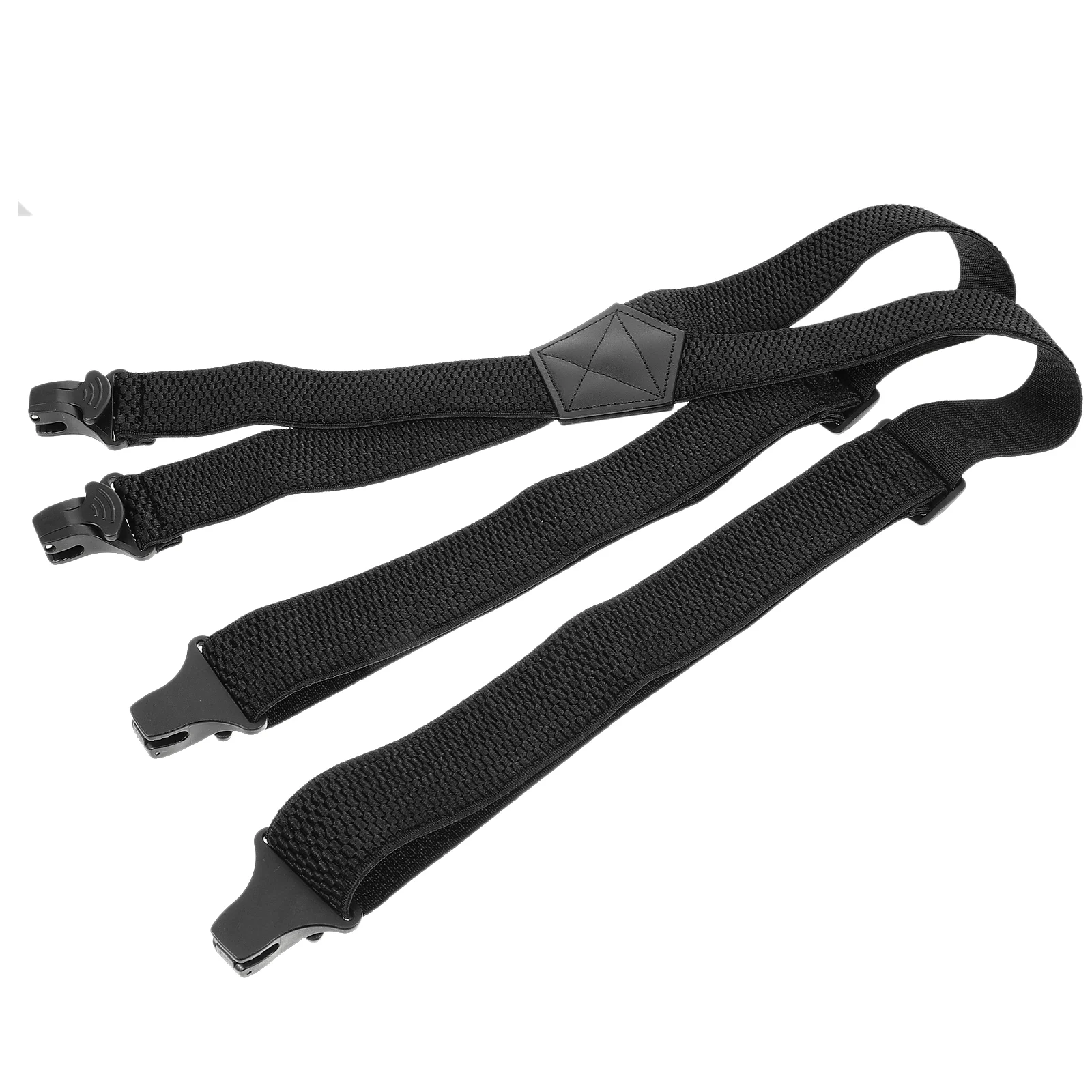 Hidden Suspenders for Men Black Pants Jeans Polyester Elastic X Back Work Straps