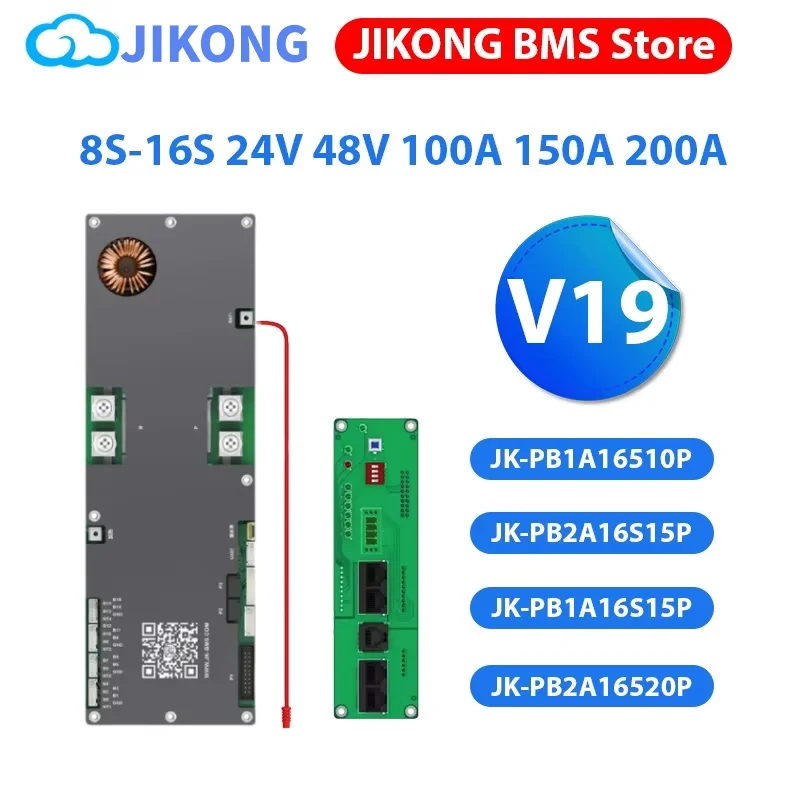 JK V19 Smart BMS Dostępny Od Ręki 8S 16S 48V 200A Lifepo4 Li | Wolni Energetycznie