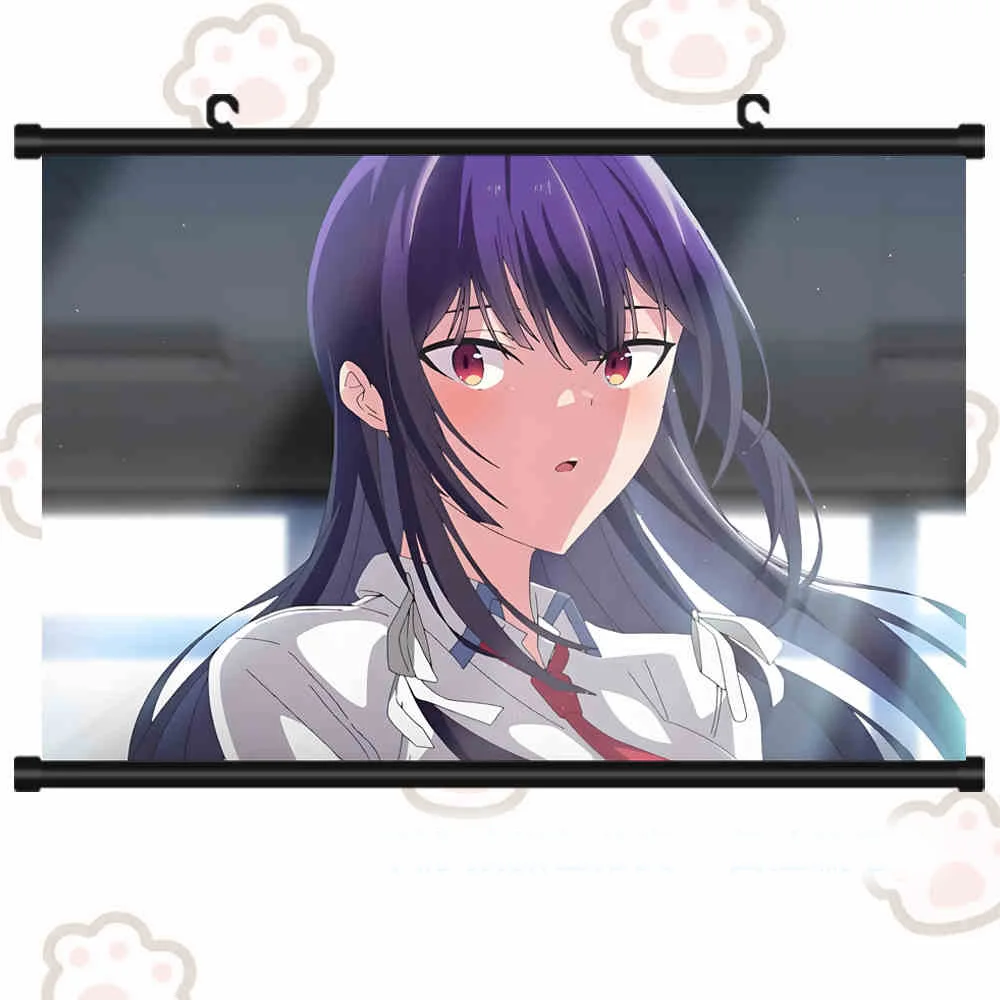 Anime Haite Kudasai Takamine-san Takane Poster Shirota Koushi Cosplay Cartoon Scorrimento Murale Appendere A Parete Poster Otaku Art Decor Regalo