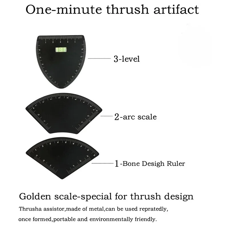 Snelle tekening aluminiumlegering wenkbrauw ontwerp liniaal microblading mapping tool vormgeven permanente make-up tekening gids liniaal tattoo