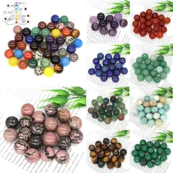 16mm Crystal Ball Natural Gemstone Pink Quartz Sphere Stone Amethyst Round Bead Chakra Healing Meditation Mineral Specimen Decor