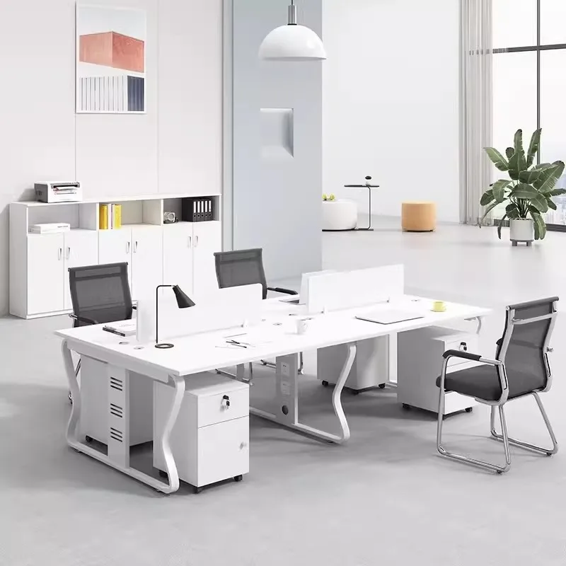 Staff desk Staff desk Simple modern office Desk and chair combination screen