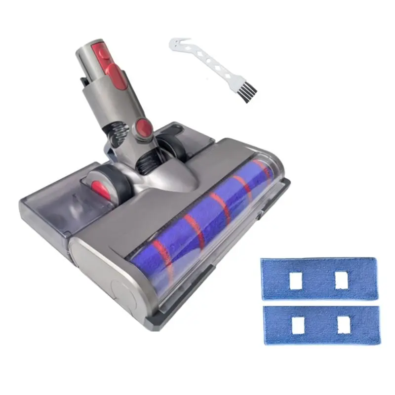

Насадка ABBZ для пылесосов Dyson V15 V11 V10 V8 V7: Мягкая роликовая щетка с датчиком обнаружения пыли, подсветкой и резервуаром для воды, а также насадки для влажной уборки
