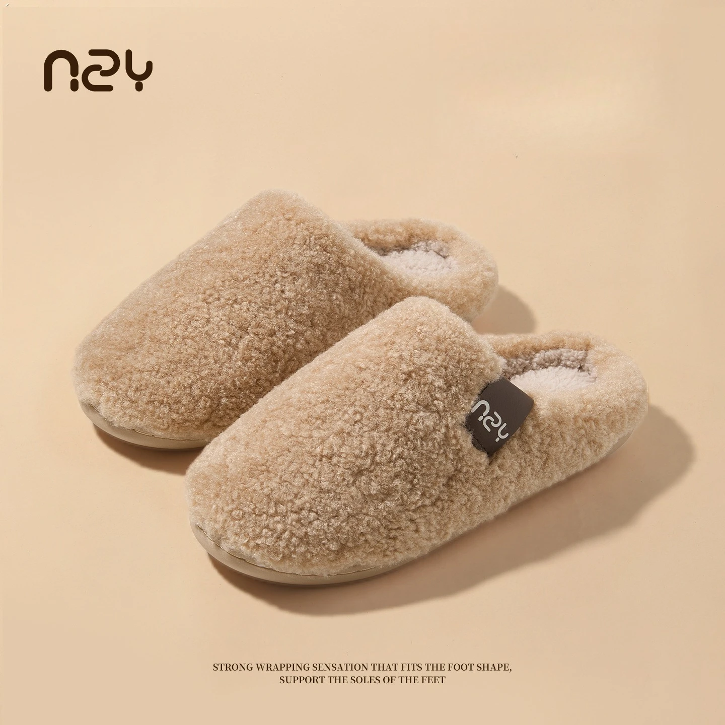 

Men Winter Warm Plush Slippers Soft Faux Suede Indoor Shoe Couple Fuzzy Home Flats Anti Slip Fluffy Cozy Cotton Floor Footwear