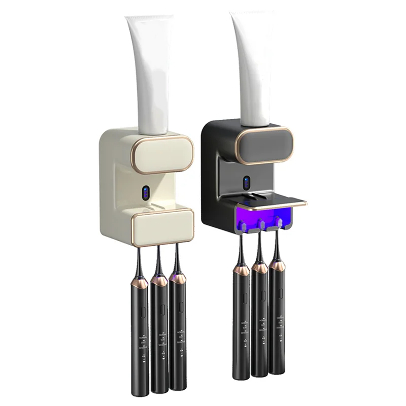 

Automatic Toothpaste Dispenser, Wall Mounted Electric Toothpaste Dispenser For Kids & Adults, Toothpaste Dispenser Durable Beige