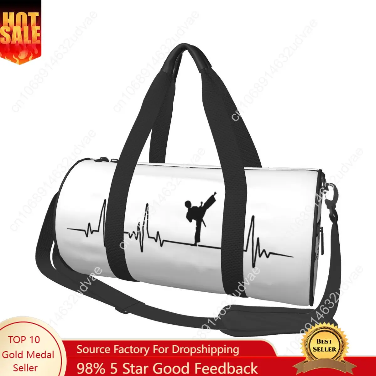 

Taekwondo Sports Korean Sport Bags Martial Art Large Capacity Gym Bag Waterproof Men Women Handbag Training Retro Fitness Bag